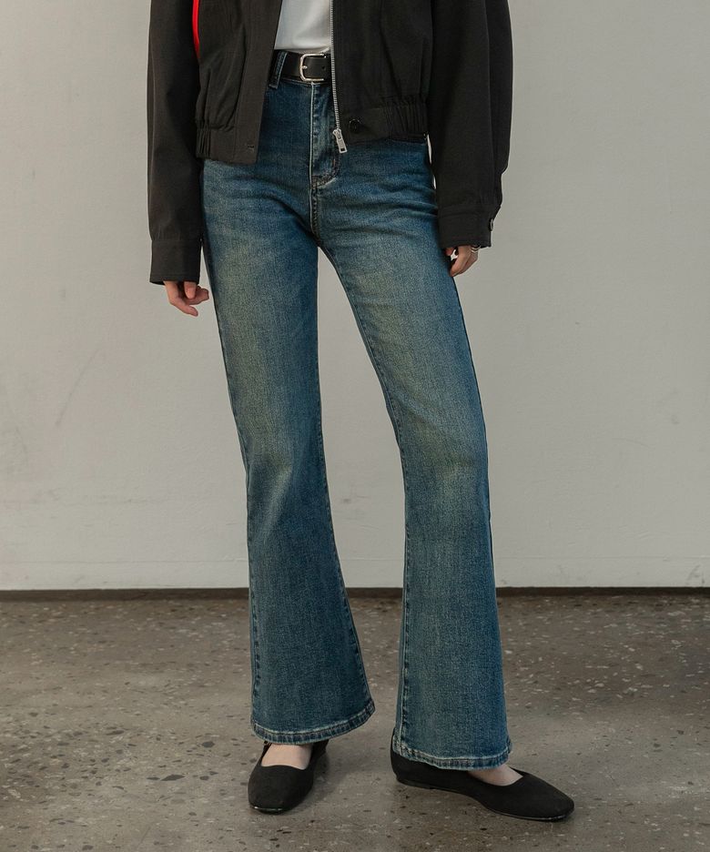 VINTAGE WASHED BOOTS CUT DENIM PANTS_NFDP4121 (VINTAGE WASHING)