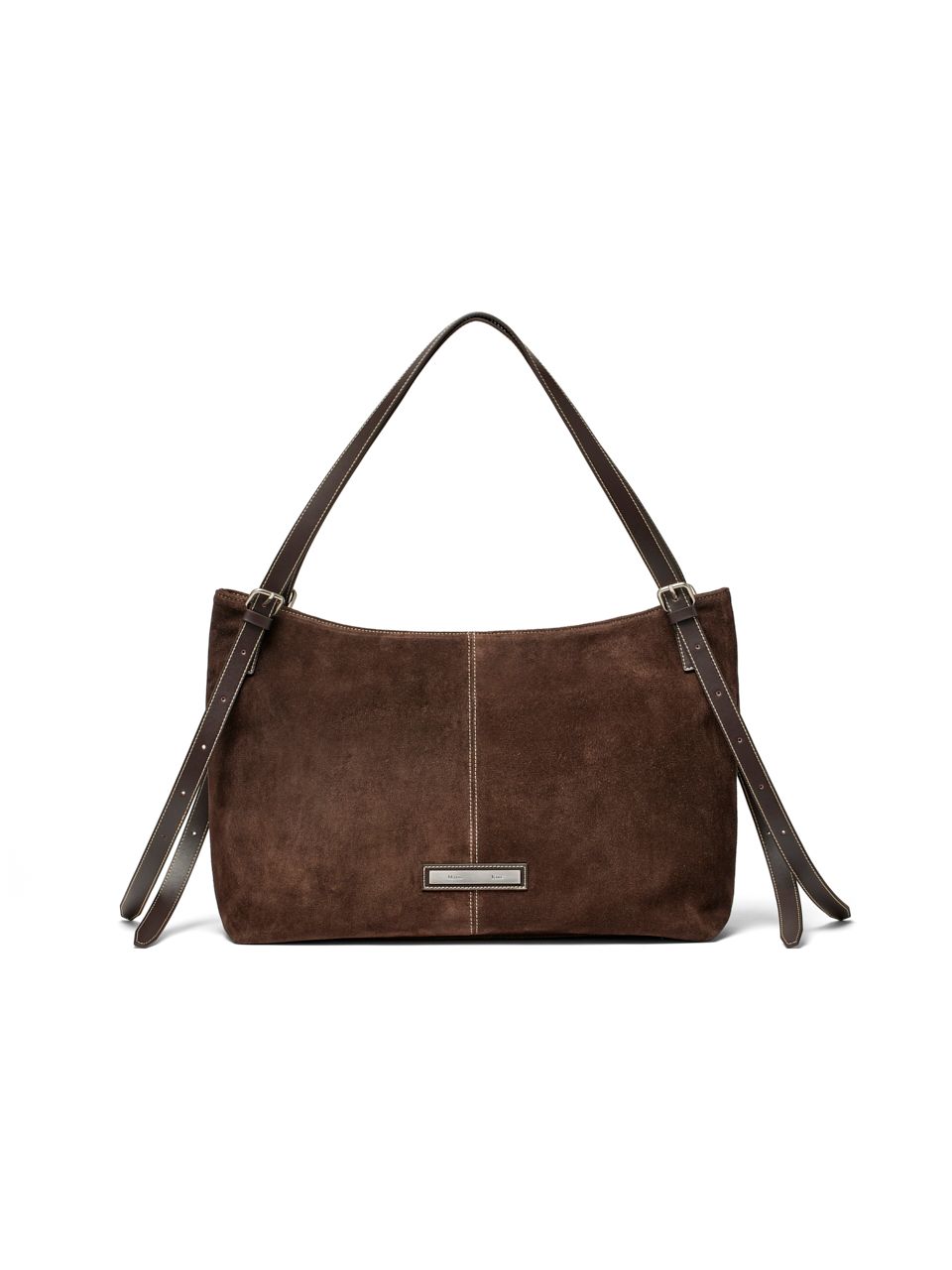 MUSINSA公式 | MATIN KIM TWO WAY STRAP SUEDE LEATHER BAG IN BROWN