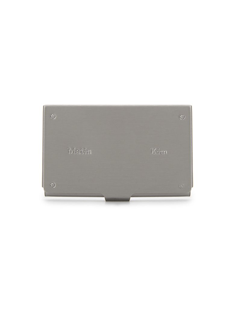 SIGNATURE METAL BUSINESS CARD CASE IN SILVER