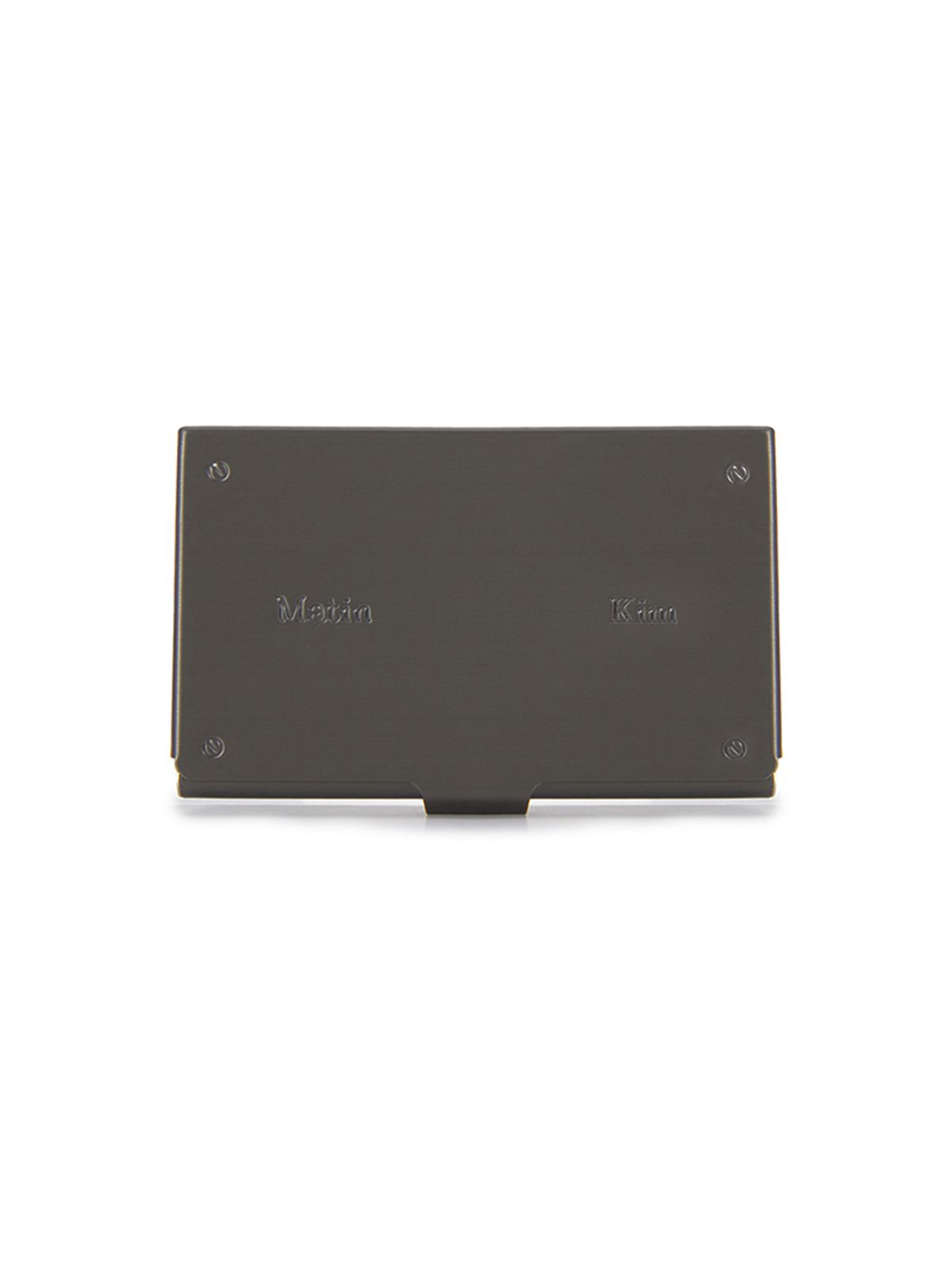 마뗑킴(MATIN KIM) SIGNATURE METAL BUSINESS CARD CASE IN BLACK