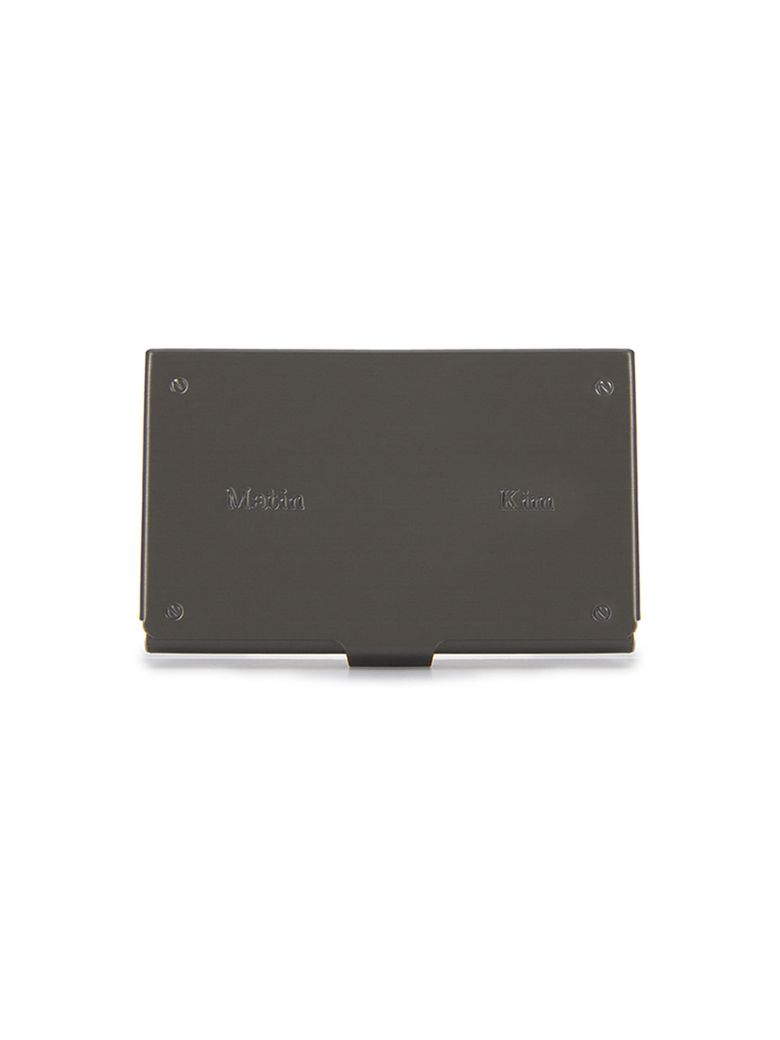 SIGNATURE METAL BUSINESS CARD CASE IN BLACK