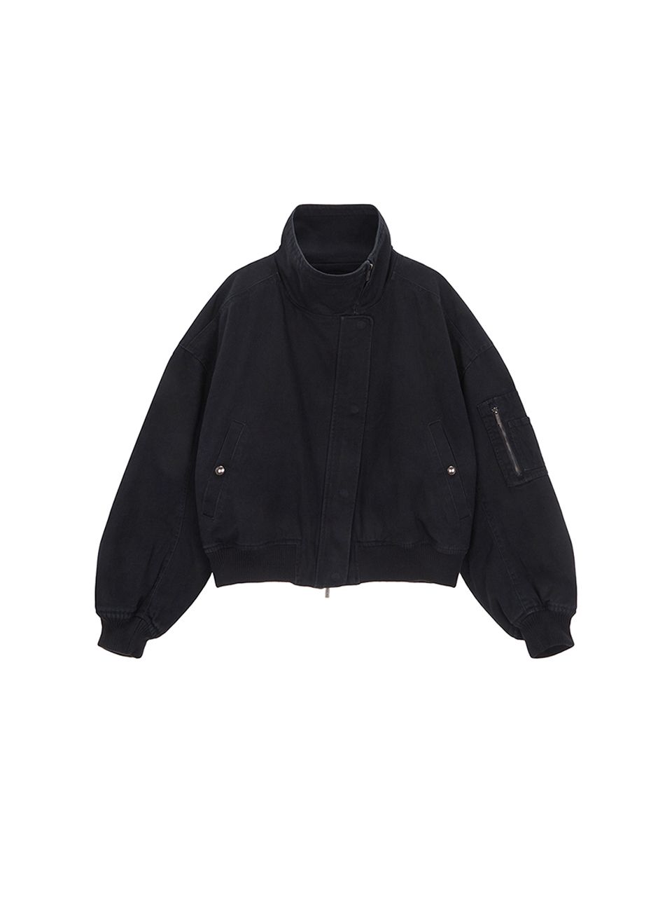 【MATIN KIM】 WASHED COTTON JUMPER  /追跡付 MUSINSA公式 | MATIN KIM WASHED COTTON JUMPER IN CHARCOAL