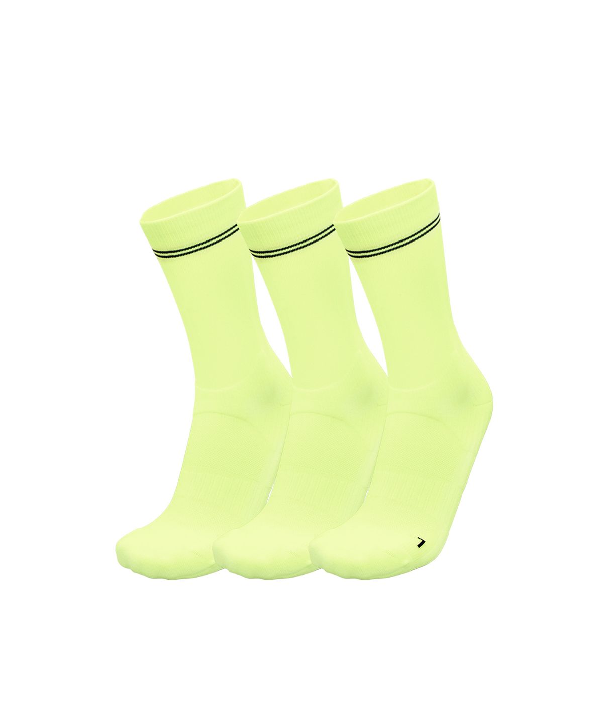 삭스업(SOCKSUP) 컴프레션 러닝 크루삭스 네온 3PACK