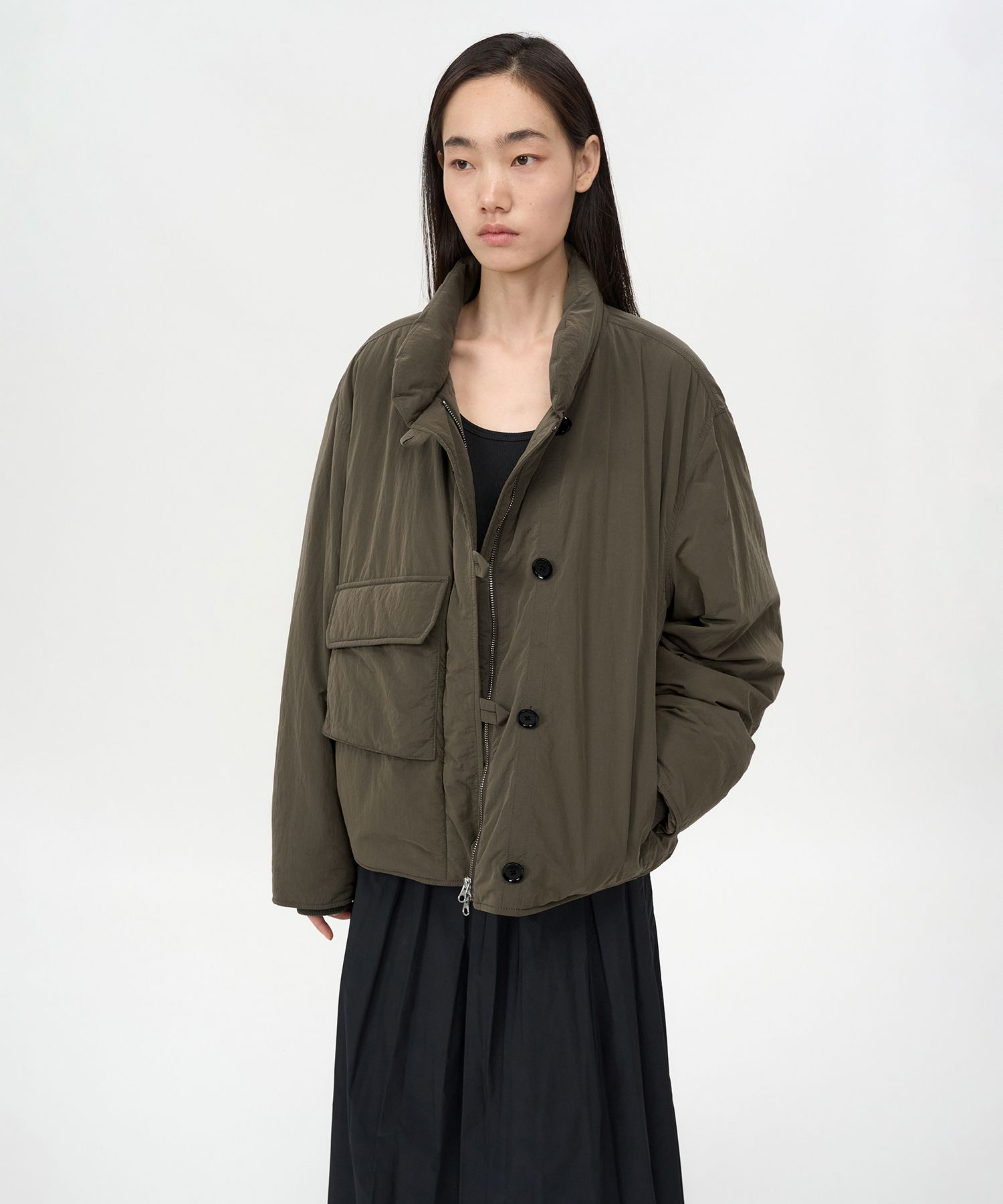 INSILENCE WOMEN M69 プファー ジャケット BROWN MUSINSA | INSILENCE WOMEN M69 PUFFER JACKET BROWN