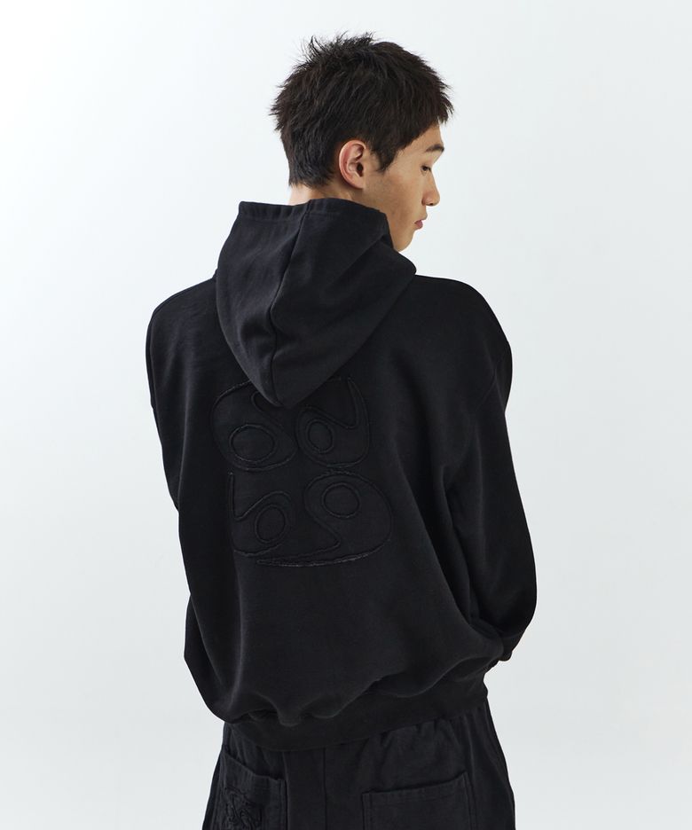 Vintage Big Logo Hood Zip-UP (2WAY)