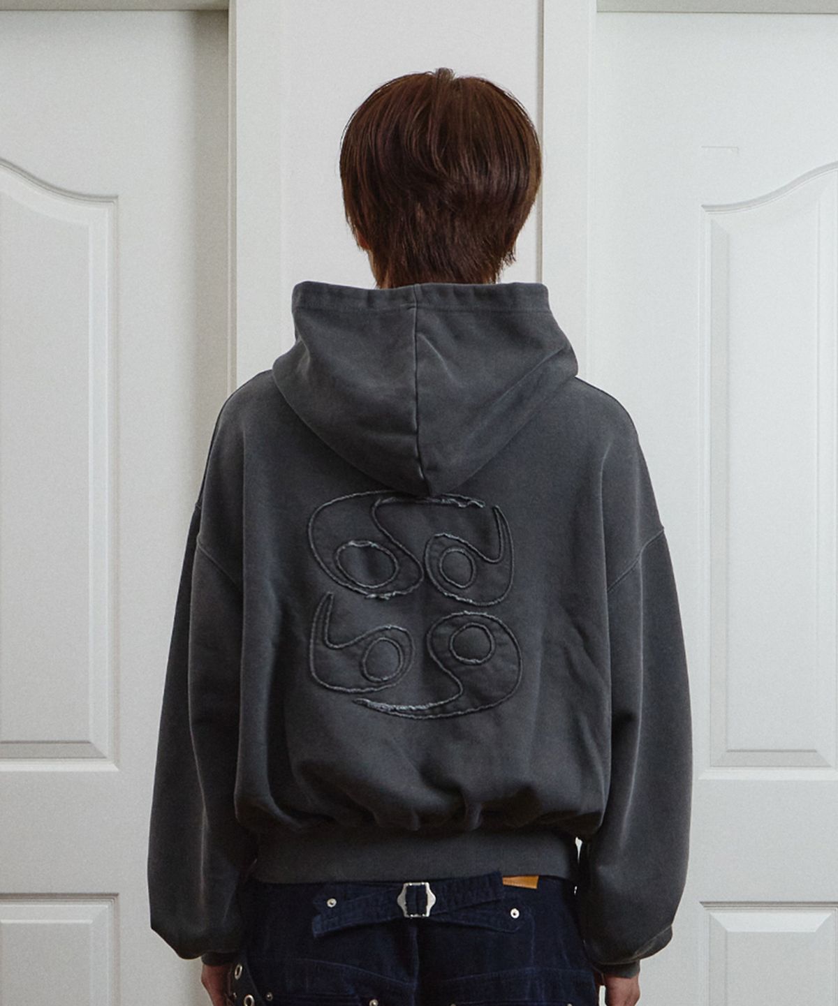 9999아카이브(9999ARCHIVE) Vintage Big Logo Hood Zip-UP (2WAY)