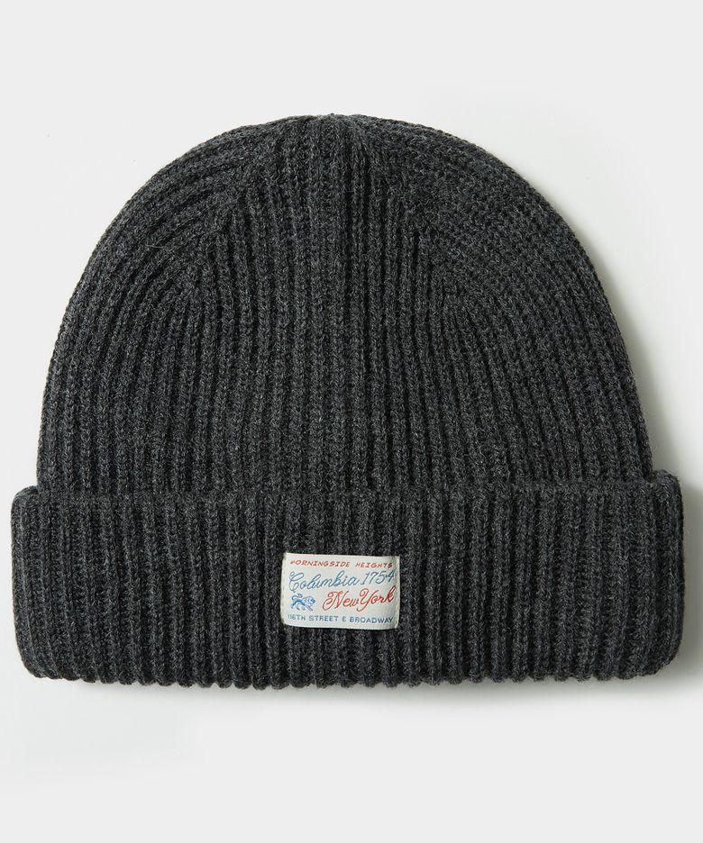 SL-LABEL RELAX FIT KNIT BEANIE 차콜