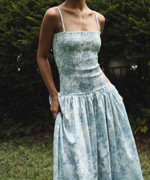 크리트 모달100% 원피스 베이비 블루