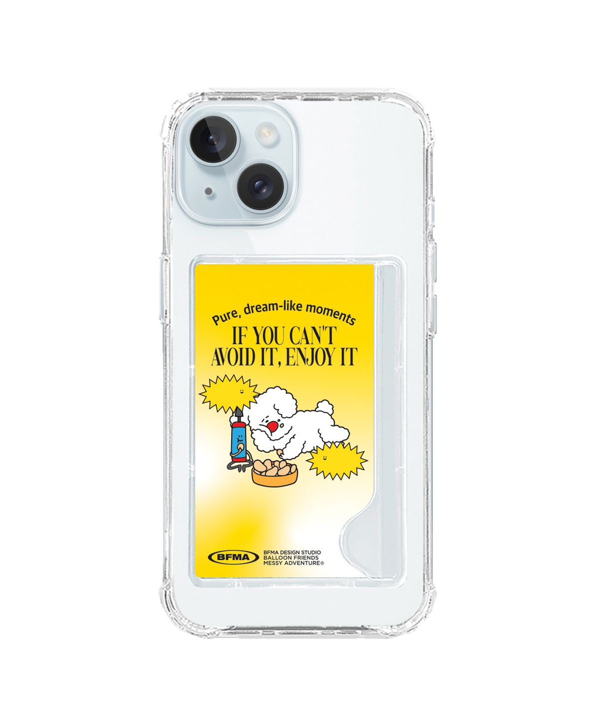 벌룬프렌즈(BALLOON FRIENDS) 카드수납 젤하드 탱크 폰케이스 - 엔조이 윈디 그라데이션 (옐로우)