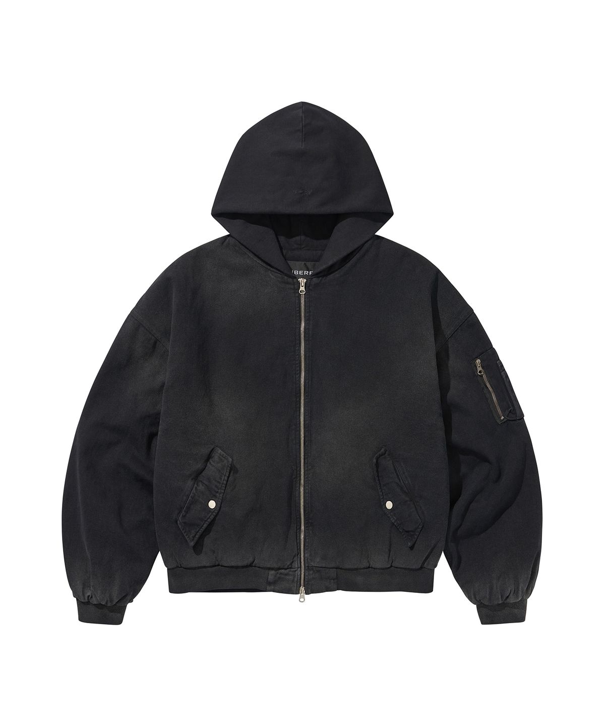 리베레(LIBERE) DYEING HOODY MA-1 / BLACK