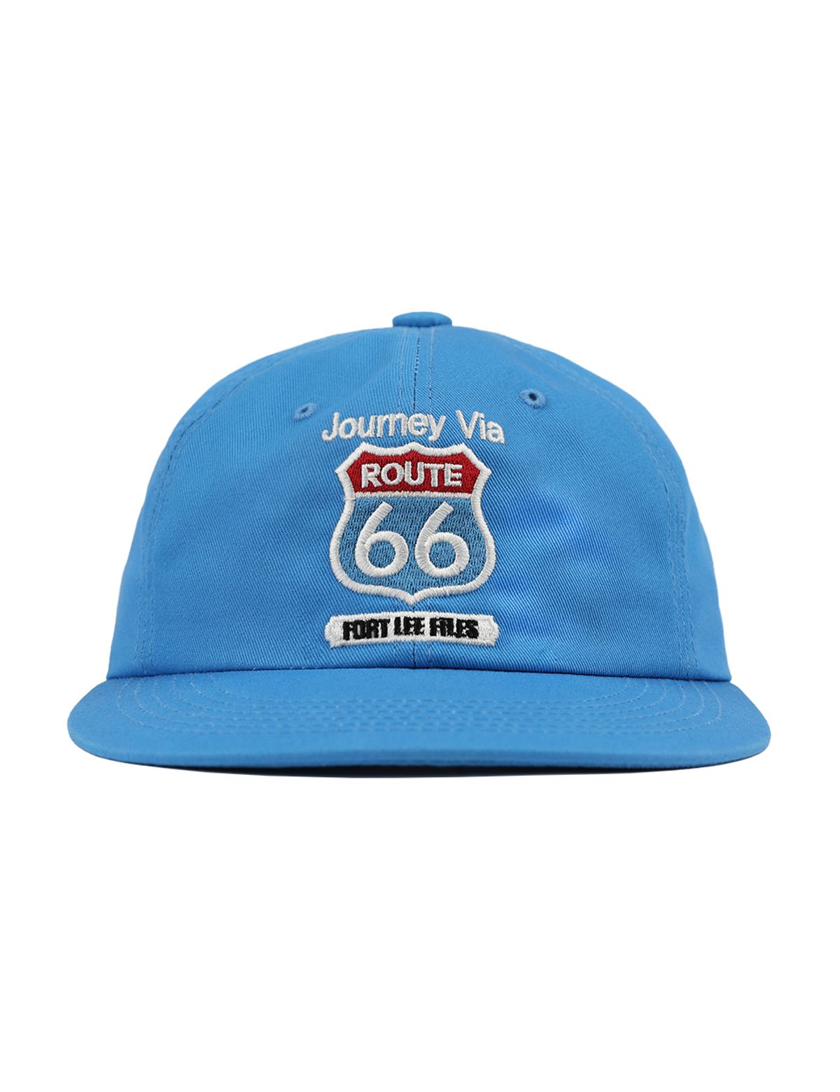 포트 리 파일즈(FORTLEEFILES) 루트 66 6패널 캡(캐롤라이나 블루)