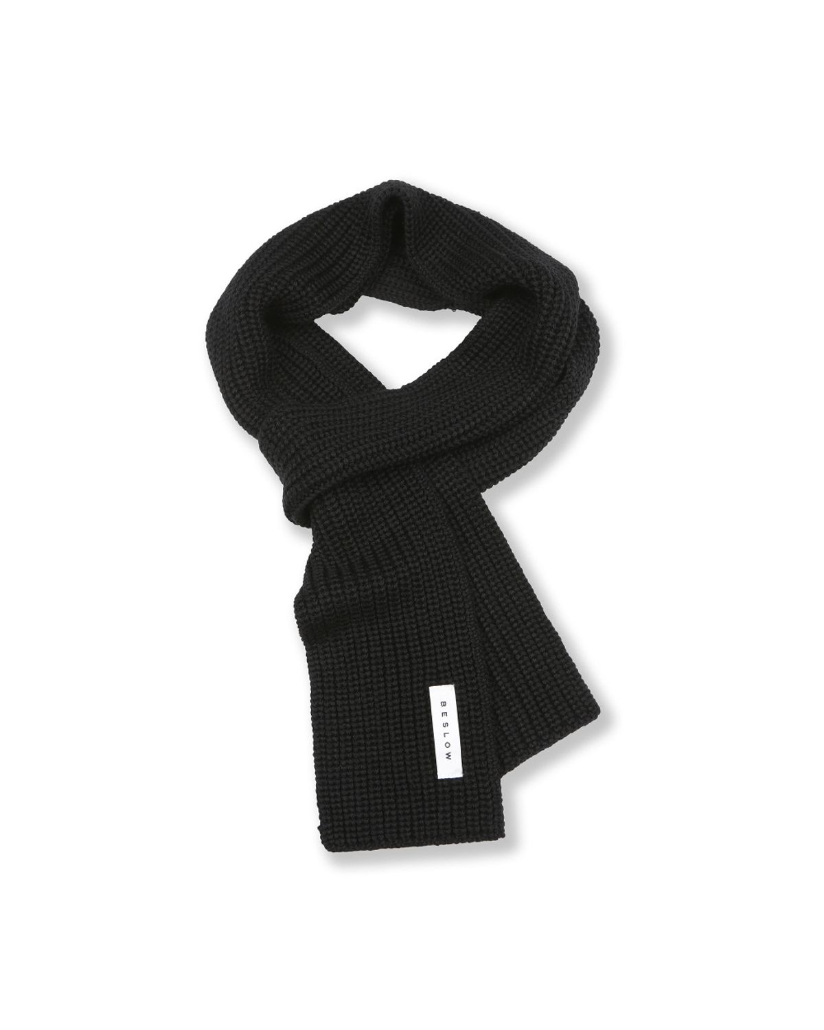 비슬로우(BESLOW) WOOL BLENDED MUFFLER BLACK