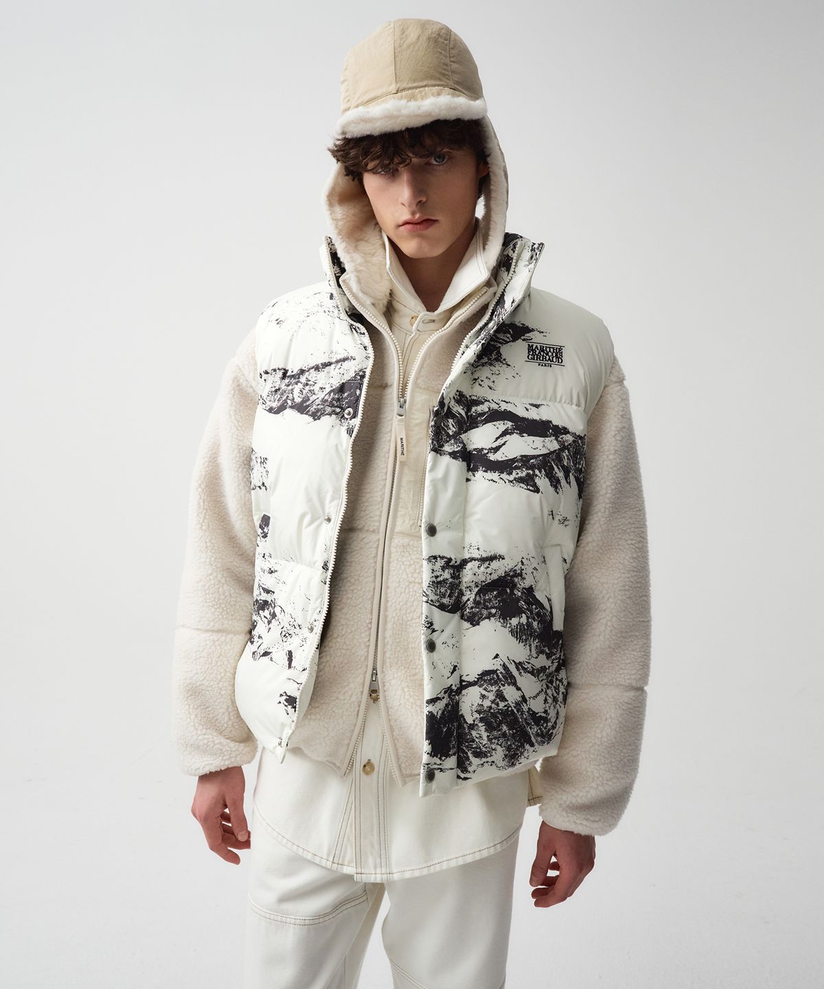 마리떼 프랑소와 저버(MARITHÉ + FRANҪOIS GIRBAUD) CLASSIC LOGO DUCK DOWN VEST mix