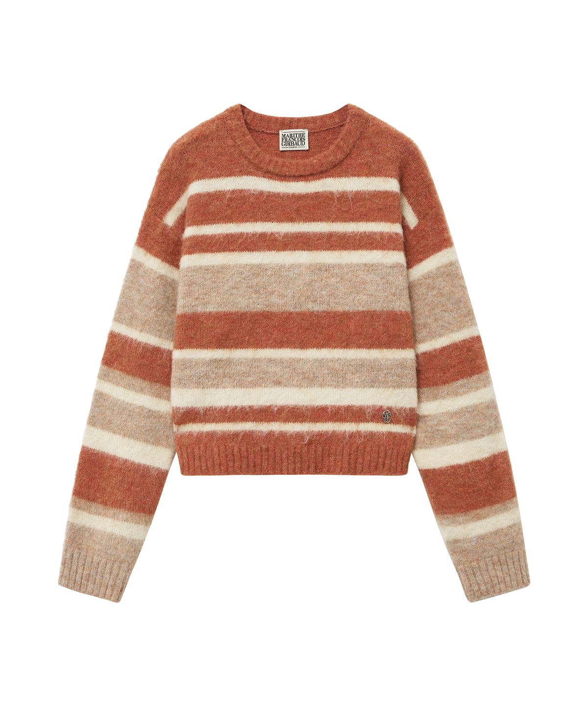 마리떼 프랑소와 저버(MARITHÉ + FRANҪOIS GIRBAUD) W HAIRY CROP STR SWEATER orange