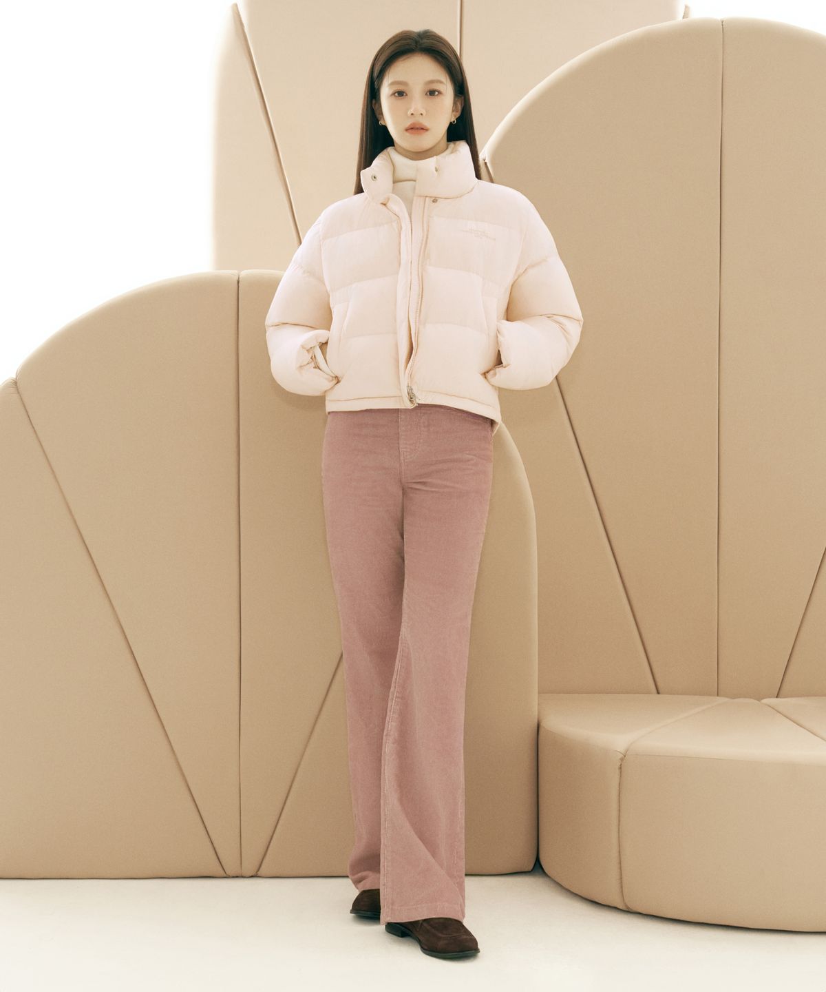 마리떼 프랑소와 저버(MARITHÉ + FRANҪOIS GIRBAUD) W CORDUROY BOOTS CUT PANTS dark pink
