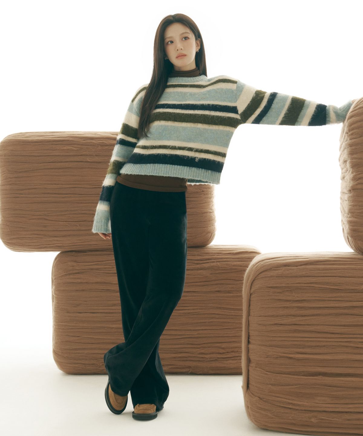 마리떼 프랑소와 저버(MARITHÉ + FRANҪOIS GIRBAUD) W VELOUR PANTS black