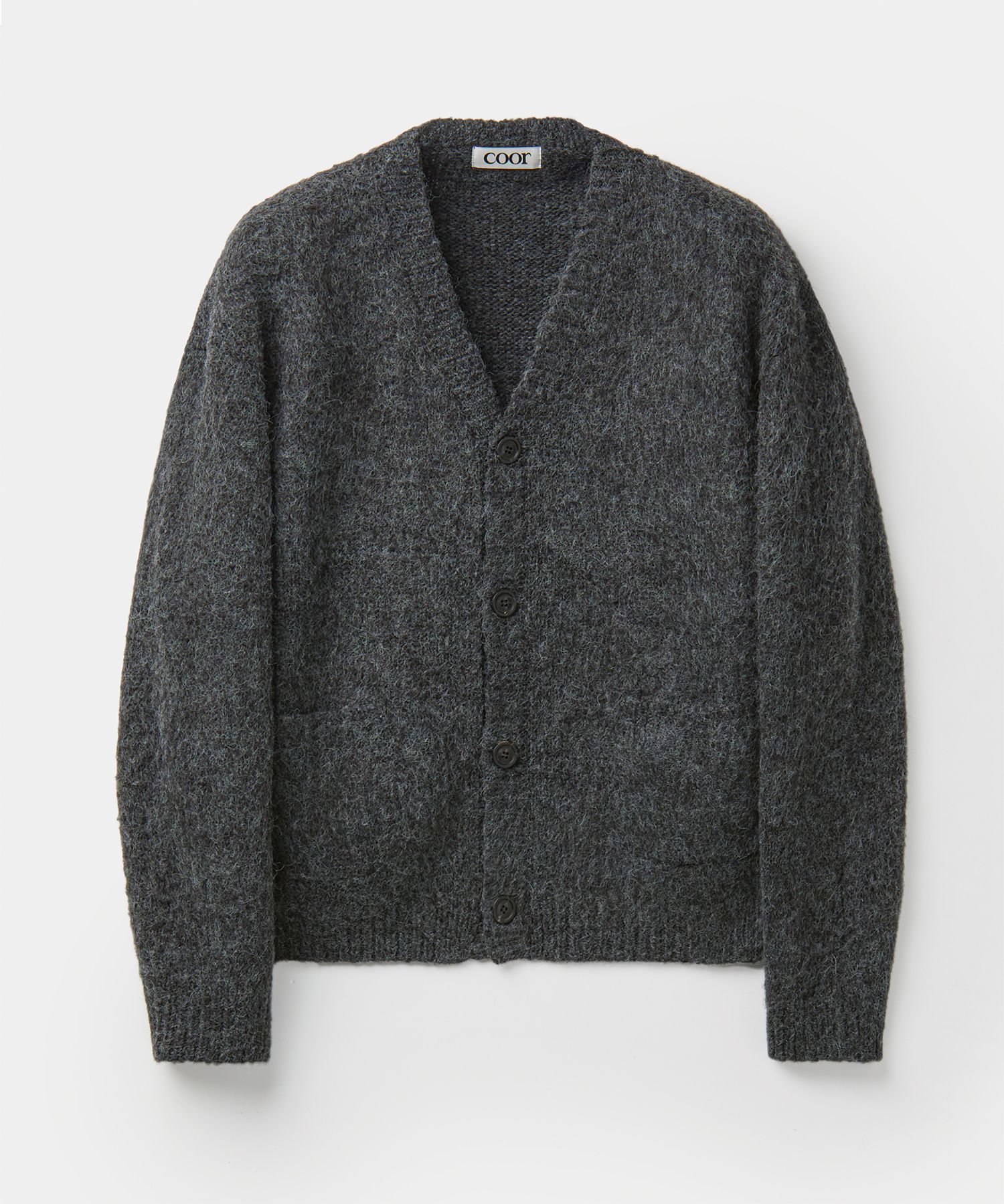 【COOR】 Hairy Alpaca V Neck Cardigan /追跡付 MUSINSA公式 | COOR Hairy Alpaca V Neck Cardigan (Melange