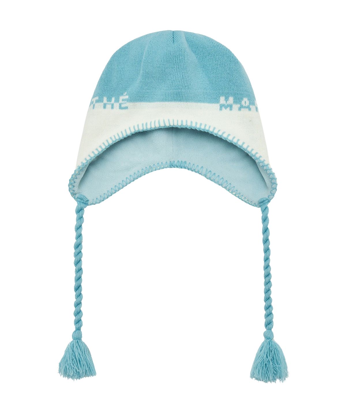 마리떼 프랑소와 저버(MARITHÉ + FRANҪOIS GIRBAUD) REGULAR LOGO EARFLAP BEANIE sky blue