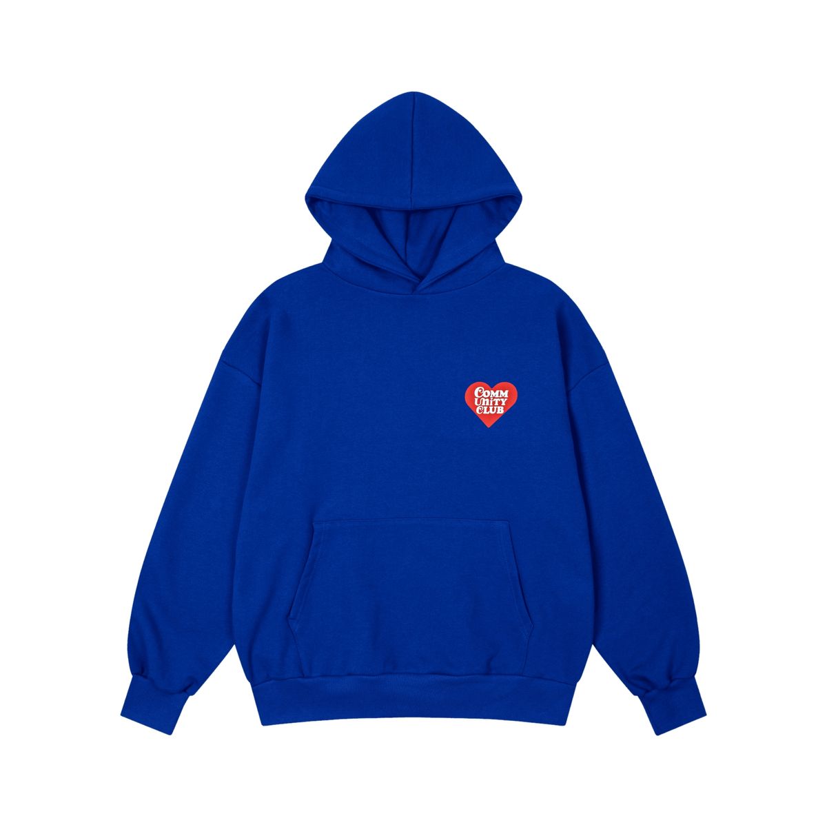 커뮤니티클럽(COMMUNITY CLUB) FULL OF HEARTS HOODIE Blue