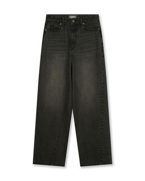 [비슬로우X카네이테이]TWIST SEAM DENIM PANTS BLACK BROWN