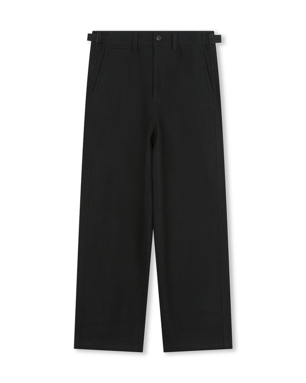 비슬로우(BESLOW) [비슬로우X카네이테이]WOOL LOOSE FIT PANTS BLACK