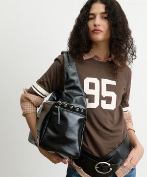 STUD BULKY BAG(BLACK PEPPER)