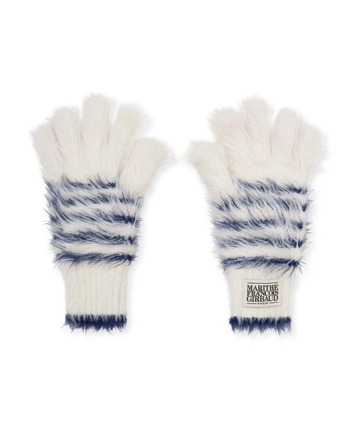 마리떼 프랑소와 저버(MARITHÉ + FRANҪOIS GIRBAUD) CLASSIC LOGO FLUFFY GLOVE ivory