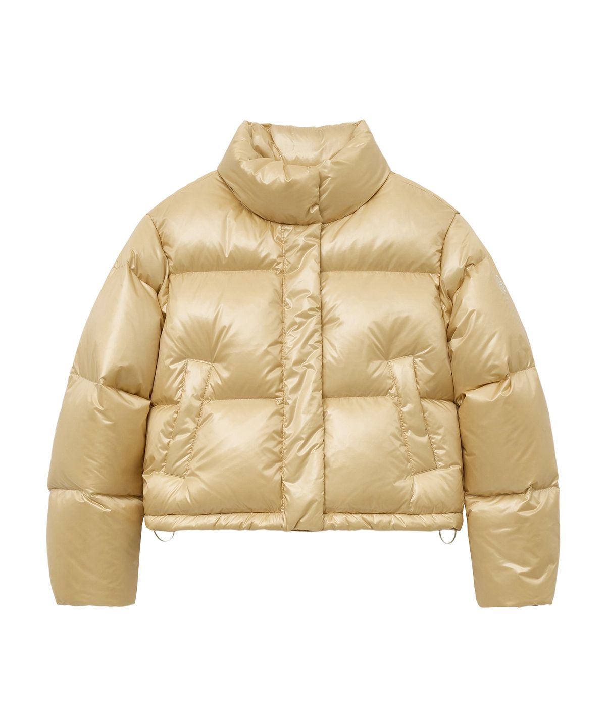 마리떼 프랑소와 저버(MARITHÉ + FRANҪOIS GIRBAUD) W GLOSSY DUCK DOWN CROP PUFFER light yellow