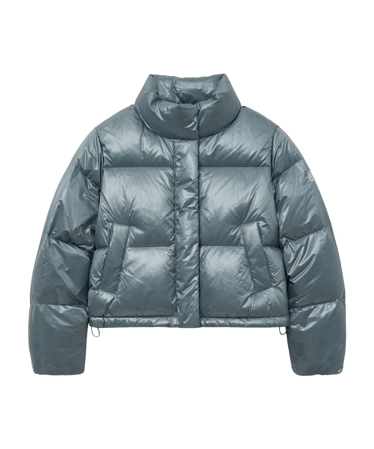 마리떼 프랑소와 저버(MARITHÉ + FRANҪOIS GIRBAUD) W GLOSSY DUCK DOWN CROP PUFFER ash blue