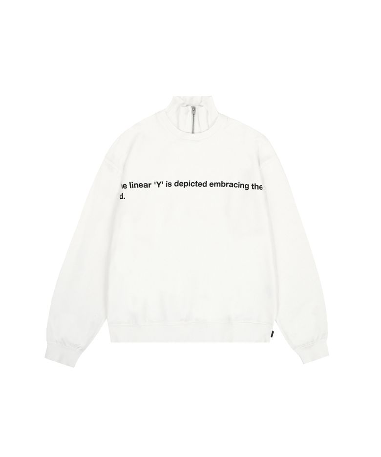 MEANING POLA ZIPPER MTM - WHITE