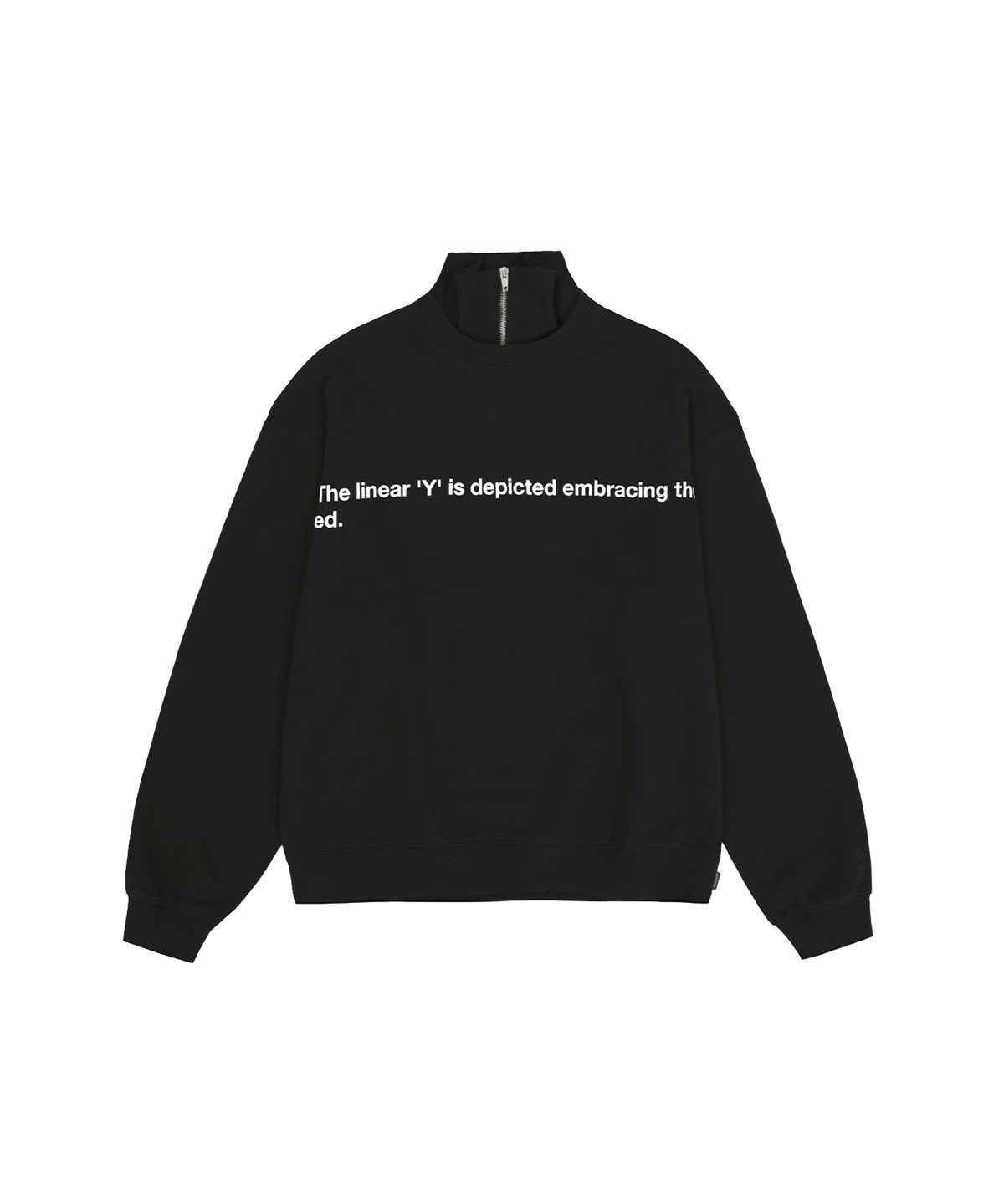 오픈야드(오와이)(OPENYARD(OY)) MEANING POLA ZIPPER MTM - BLACK