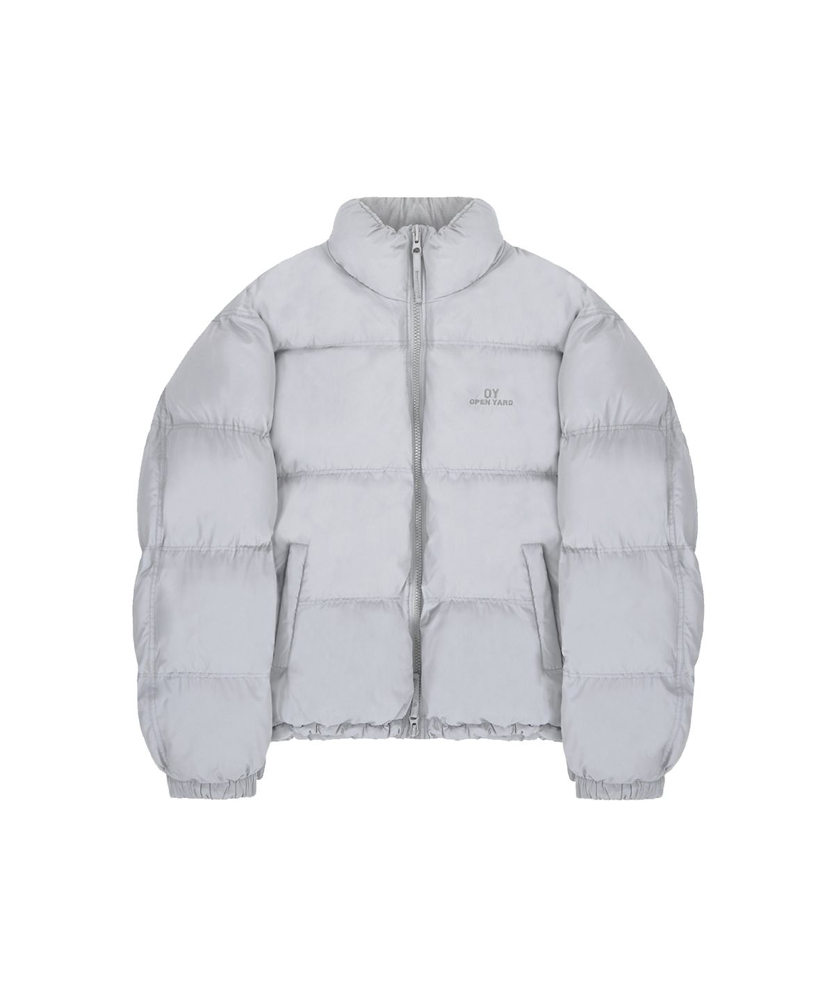오픈야드(오와이)(OPENYARD(OY)) LOGO PUFFER JACKET - GREY