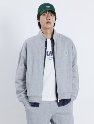 UCLA 스몰 와펜 오버핏 집업[M-GREY](UA9GD91)