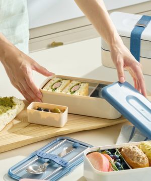 컬러샌드 스텐 런치박스 1100ml + 수저세트