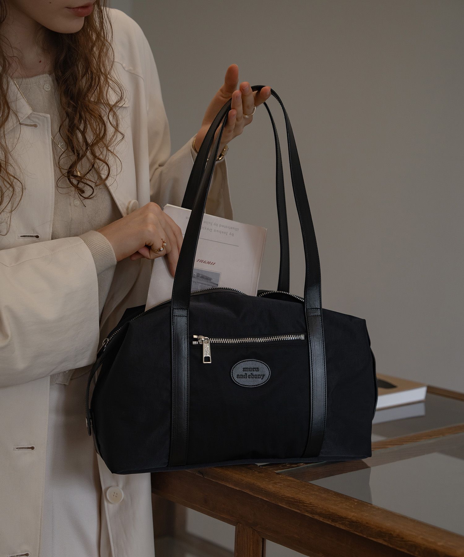 ★mucu and ebony★ Avion Bag _ Black Nights MUSINSA | MUCU AND EBONY Avion Bag Evion Bag Black Knights