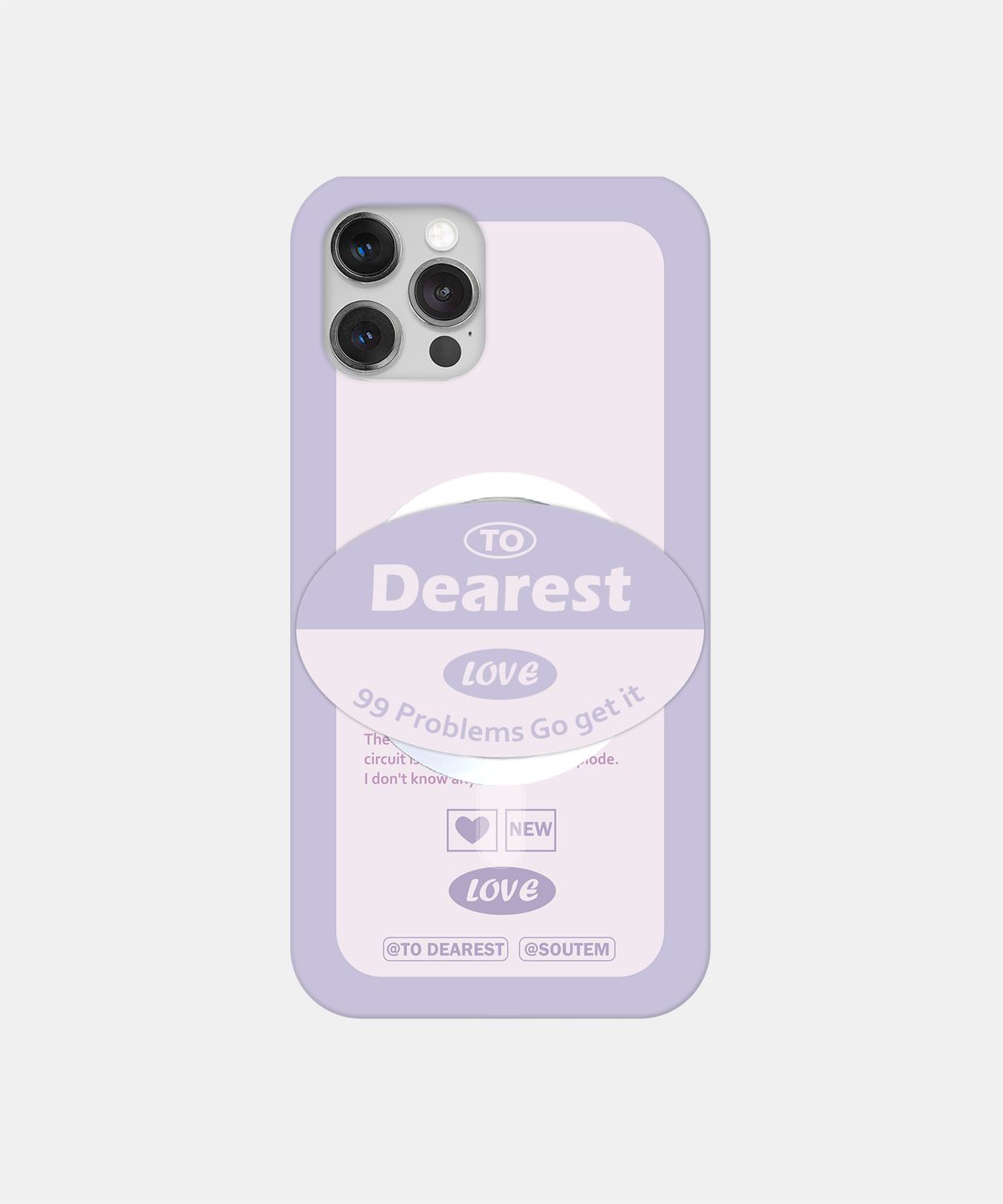 소유템(SOUTEM) [Magsafe] Dearest_Slim Hard Phone Case Tok Set