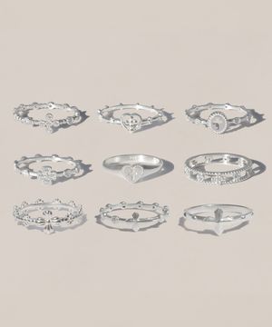 925실버 십자가 묵주 은반지