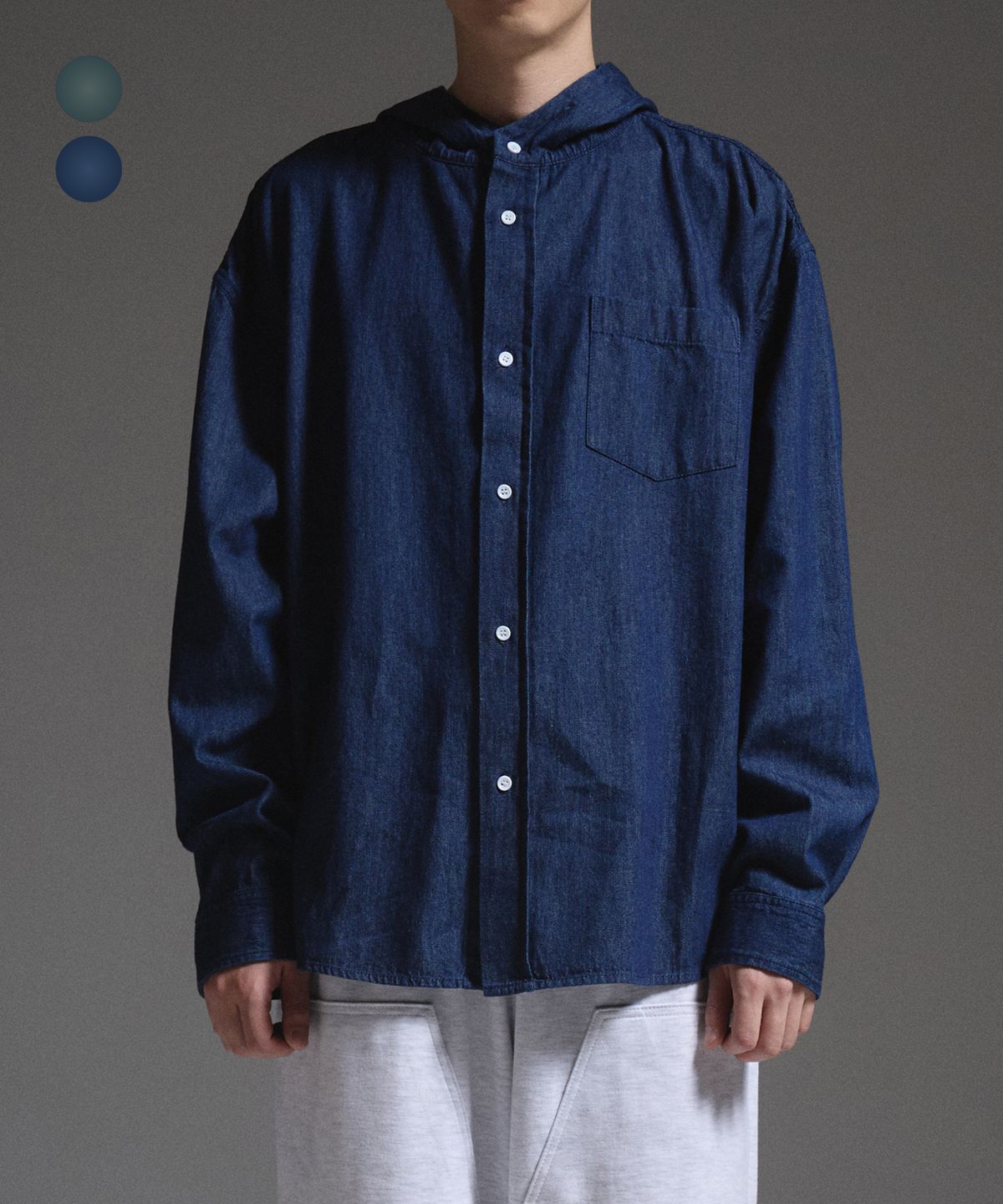 제로(XERO) Denim Hood Shirts [2 Colors]