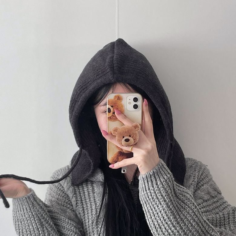 국산 울니트 바라클라바 후드 넥워머