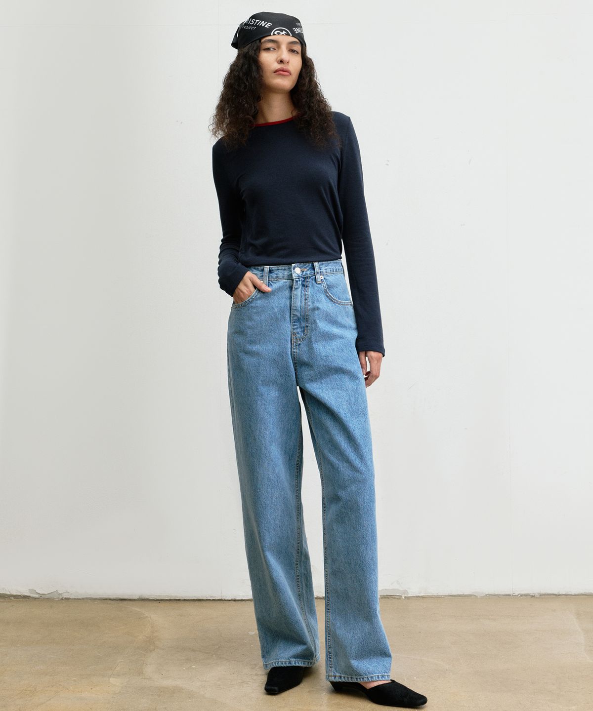 크리스틴프로젝트(CHRISTINE PROJECT) CP TAPERED DENIM PANTS
