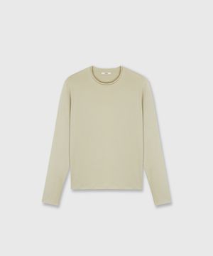 DIAGONAL LOGO LONG SLEEVE TOP OLD KHAKI