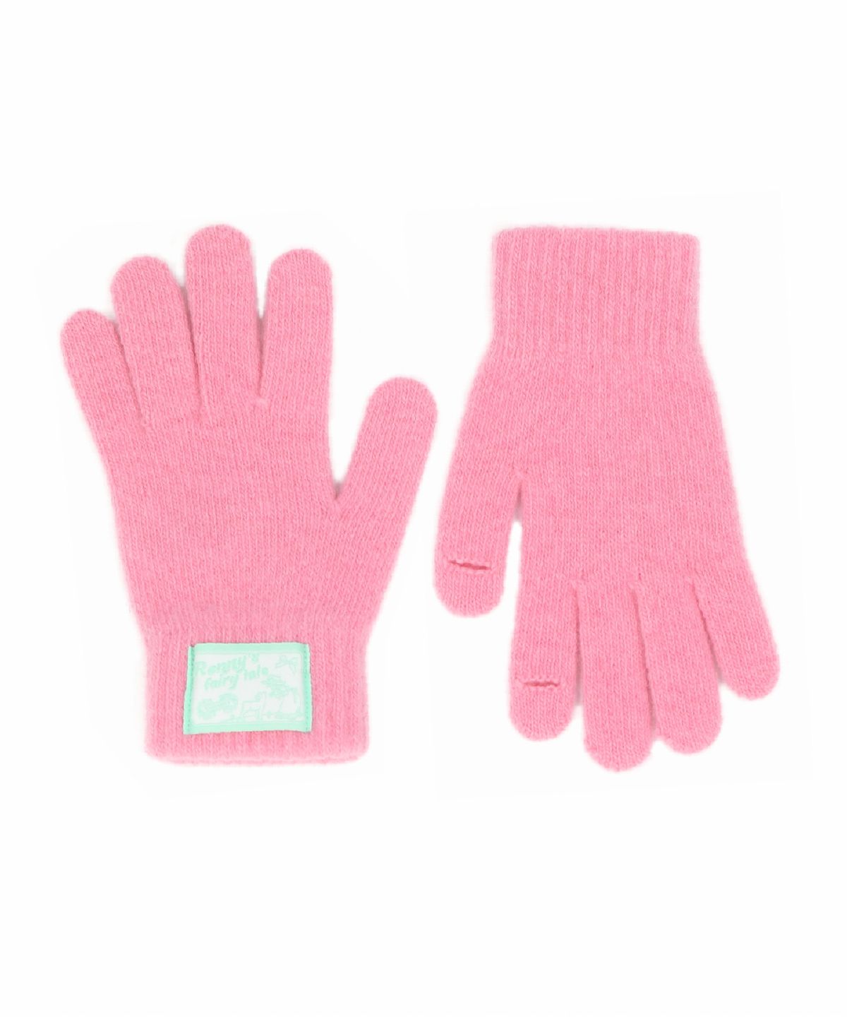 래니래니(RENNYRENNIE) FAIRY FINGER HOLE WOOL GLOVES [ FAIRY PINK ] - RENNY 울 장갑 (G003YP)