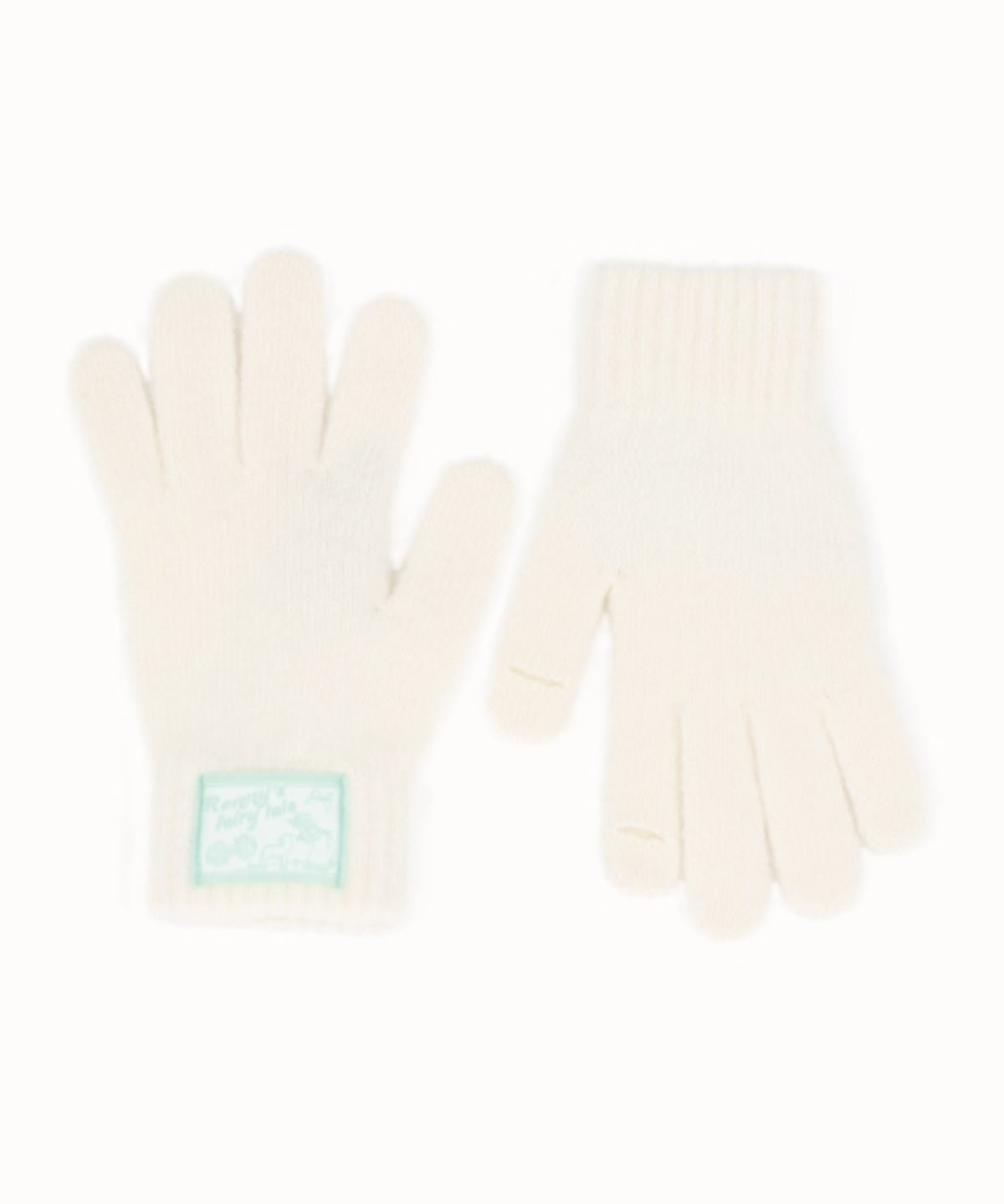 래니래니(RENNYRENNIE) FAIRY FINGER HOLE WOOL GLOVES [ SNOW ] - RENNY 울 장갑 (G003SN)