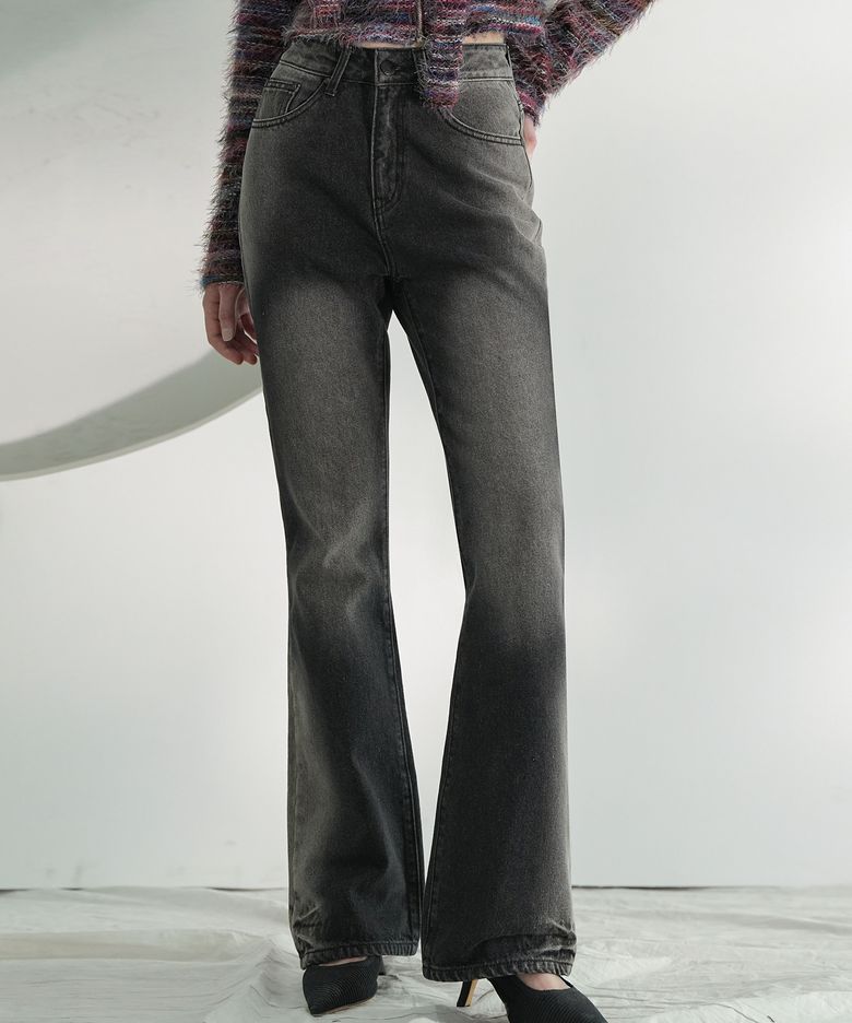 Brush Bootscut Denim Pants BLACK