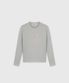 DIAGONAL LOGO LONG SLEEVE TOP MELANGE GREY