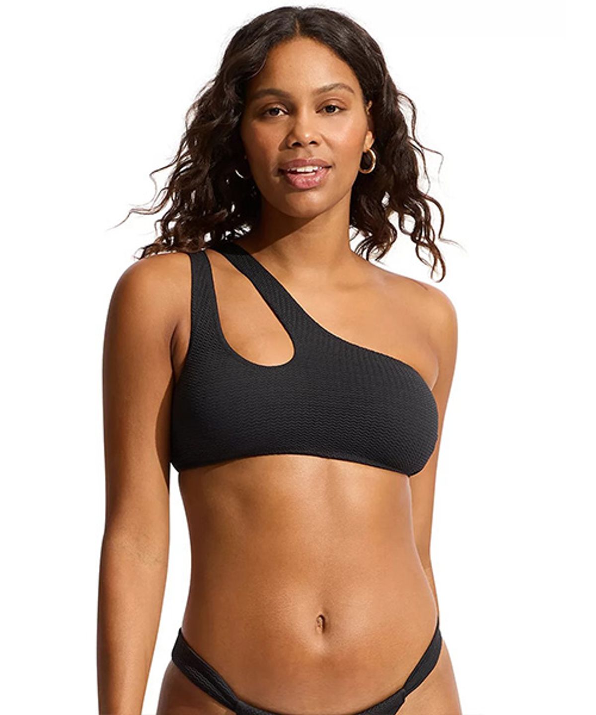 씨폴리(SEAFOLLY) SEA DIVE 원숄더 키홀 탑 (31454-861)