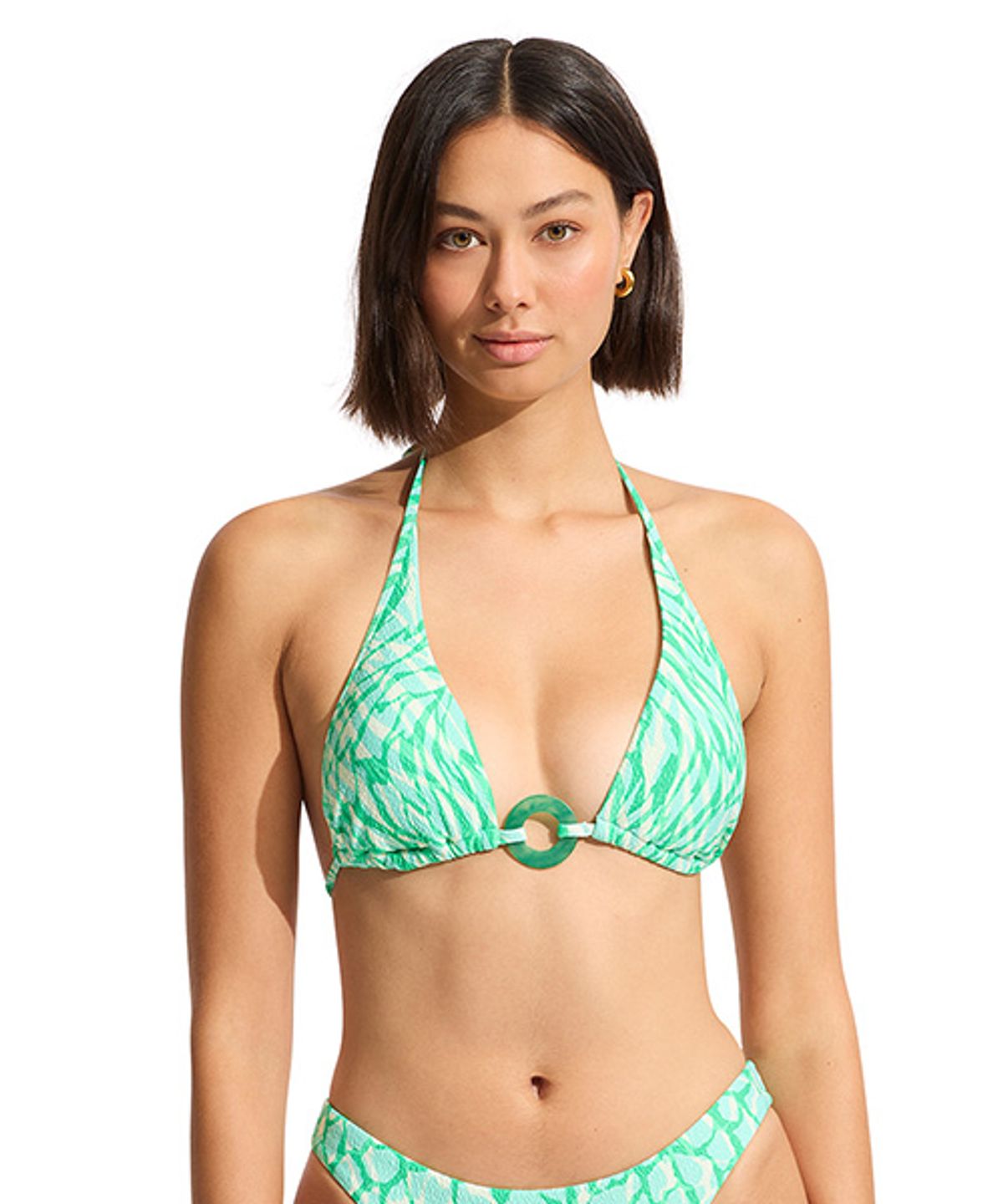 씨폴리(SEAFOLLY) INSTINCT 롱 라인 슬라이드 탑 (31377-076)