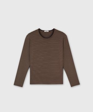 FENDER STRIPE LONG SLEEVE T-SHIRT MOCHA / ESPRESSO