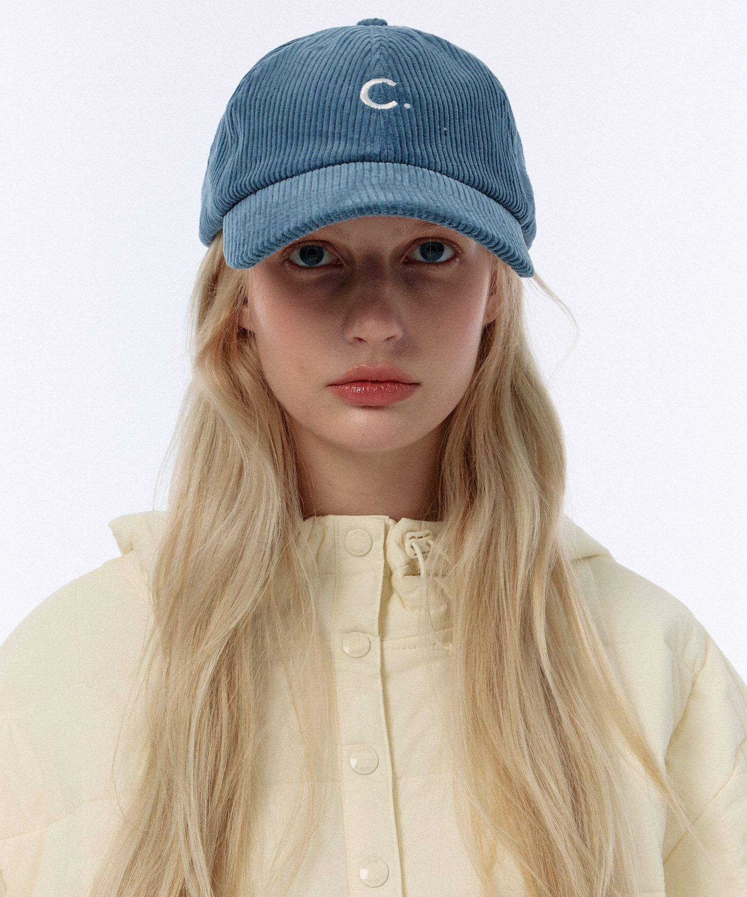 MUSINSA | CLOVE [24FW clove] Corduroy Ball Cap (Blue)