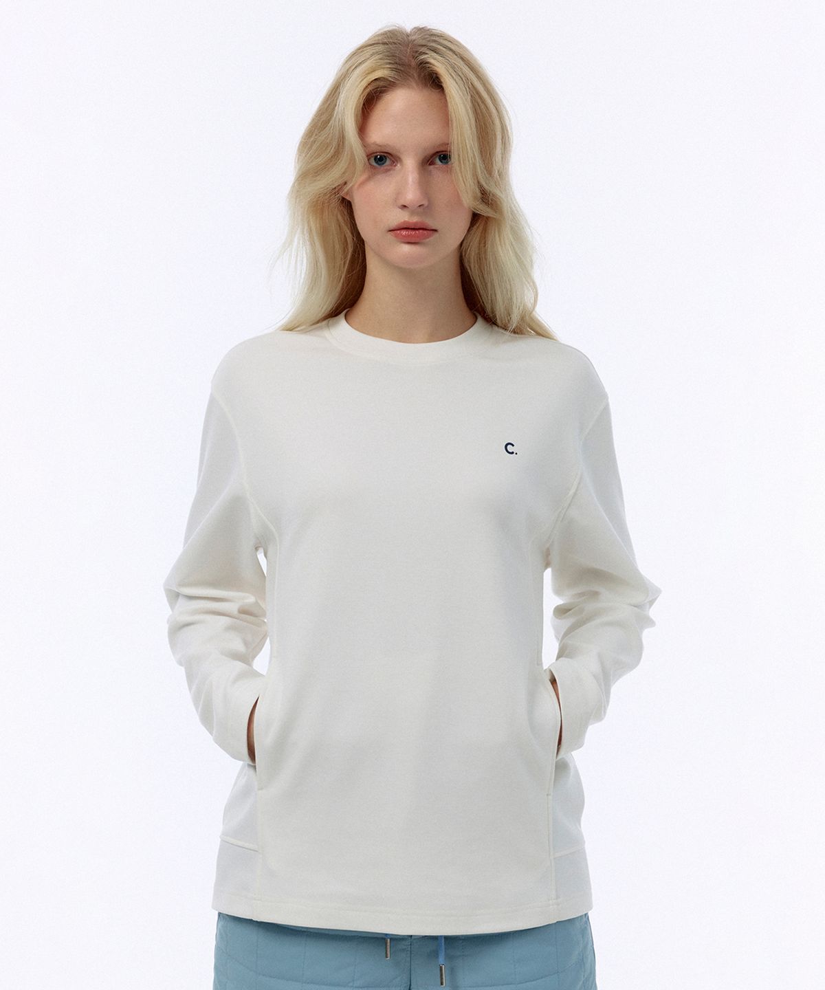 클로브(CLOVE) [24FW clove] Long-Sleeve T-Shirt (White)